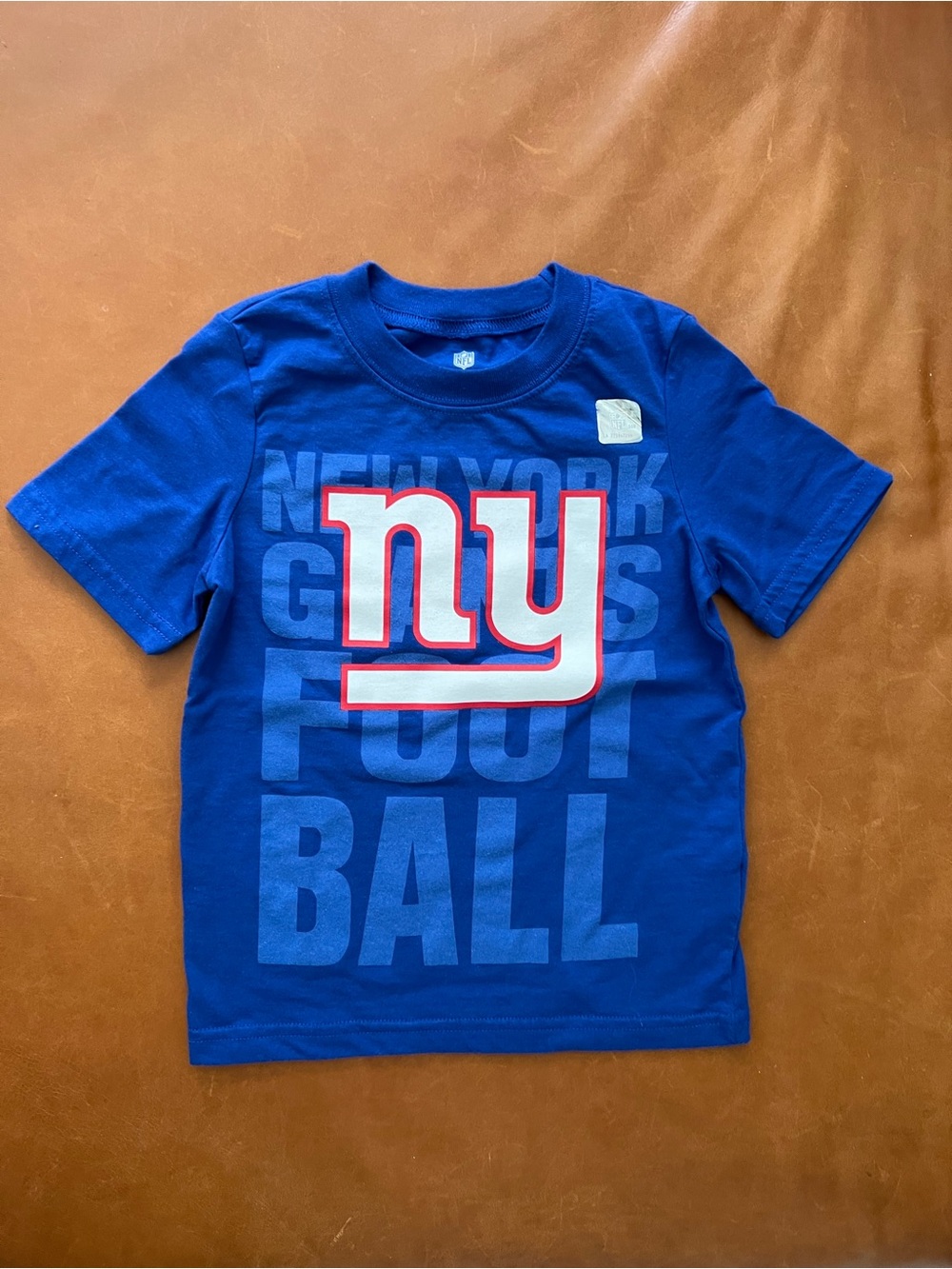 NFL Team Apparel  NY Giants Tee, 4yrs - NEW
